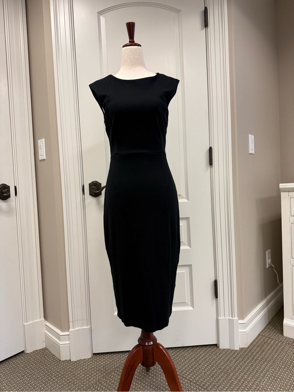 Express Sexy Zipper-back Black Sheath Dress, size 4